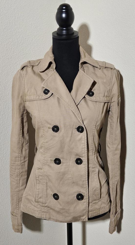 EUC Abercrombie & Fitch Khaki Size Small Jacket - Picture 2 of 7